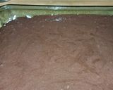 A picture of step 8 of Earthquake cake.
