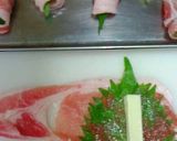 A picture of step 3 of Pork and Pickled Plum Cheese Rolls.