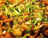 A picture of step 10 of Chicken Chow Mein.
