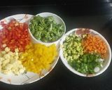 A picture of step 1 of Veg Au Gratin.