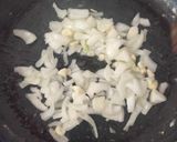 A picture of step 3 of Veg Manchurian.