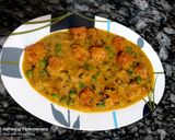 A picture of step 3 of Paneer matar masala.