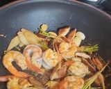 รูปขั้นตอนการทำที่ 3 ของ กุ้งอบวุ้นเส้นคีโต Keto baked shrimp with glass noodle