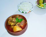 A picture of step 14 of Bengali Style Mutton Curry with potatoes.