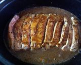 A picture of step 3 of Portuguese inspired crock pot pork.