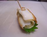 A picture of step 5 of Cheese Stuffed Chikuwa Fritters with Shiso.