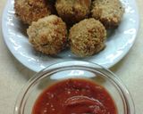 A picture of step 11 of Crispy Mozerella Stuffed Chipotle Eggplant Fritters.