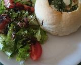 A picture of step 3 of Pizza boules pain (bread bowls ).