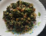 A picture of step 5 of Shepu(dill) green leafy vegetables sabji by.
