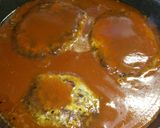 A picture of step 7 of Easy! Our Family Recipe for Hamburger Steak Simmered in Sauce.