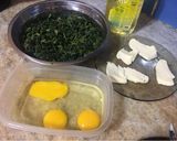 Foto del paso 1 de la receta: Tortilla fácil de espinacas rellena c queso