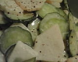 A picture of step 3 of Simple and Refreshing Seasonal Asian Pear and Cucumber Salad.