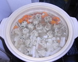 A picture of step 4 of Salt Flavored Chanko Nabe (Hotpot) With Delicious Chicken Dumplings.