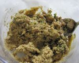 A picture of step 2 of Macrobiotic Baked Rice Bran & Natto Dumplings.