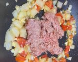 蒜香肉末義大利麵的食譜步驟3照片
