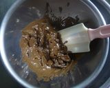 A picture of step 1 of Chocolate Cream Biscuit Cake.