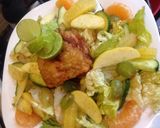 Foto del paso 6 de la receta: Pollo frito al limón con ensalada de frutas de temporada