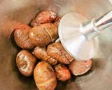 A picture of step 2 of Marron Cream Made with Chestnuts Simmered in their Skins - Great for Mont Blanc Too.