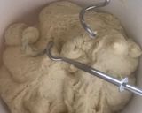 A picture of step 2 of Nutella bread.