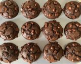 รูปขั้นตอนการทำที่ 9 ของ Double Chocolate muffins 🍫