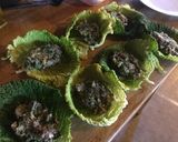 Une image de l'étape 4 de Chou vert farci au doux agneau et trempé à la bière.