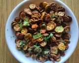 A picture of step 5 of Achari Ivy gourd crisp.