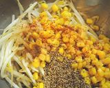 A picture of step 2 of Bean Sprouts & Corn Namul.