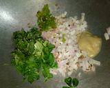 A picture of step 5 of Methi veg roll.