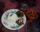 A picture of step 19 of Mach e vat e bangali-a lunch thali.