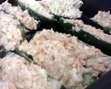 A picture of step 3 of Brad's smoked bacon taco poppers.