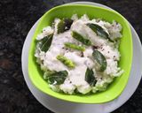A picture of step 4 of Curd rice.