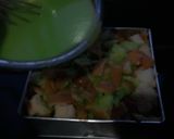 Foto langkah ke 3 dari resep Puding Roti Pisang Pandan Kukus.