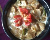A picture of step 15 of Afghani malai chaap.