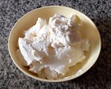 A picture of step 5 of Homemade cream cheese with powdered milk.