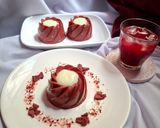 Foto langkah ke 4 dari resep Puding Red Velvet.