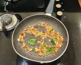 A picture of step 3 of Breakfast Upma.