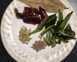A picture of step 2 of Chettinad mushroom fry.