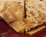 A picture of step 2 of Cheesy steak and mushroom Quesadilla.