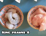 A picture of step 1 of Prawn drumsticks.