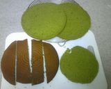 A picture of step 1 of Domed Cake with Matcha Mousse.