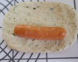 A picture of step 3 of Sausage Bread with Basil.