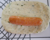 A picture of step 3 of Sausage Bread with Basil.