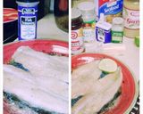 A picture of step 2 of Fry Lime Fish with Spinach &Brown Rice.