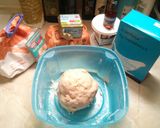A picture of step 1 of Tourteau fromagé (French cheesecake).
