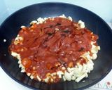 A picture of step 4 of Spicy Spaghetti With Bacon And Mushroom.
