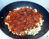 A picture of step 4 of Spicy Spaghetti With Bacon And Mushroom.