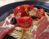 A picture of step 14 of Authentic Chilled Pasta with an Oil Based Sauce.