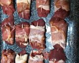 Pas rețetă Rulouri cu ficăței de pui în bacon🥓 cu piure de cartofi🥔 3 fotografie