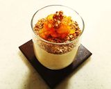A picture of step 5 of Light Autumn Mousse with lots of Persimmons.
