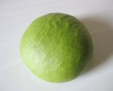 A picture of step 6 of Matcha Milk Adzuki Bread.